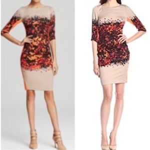 Tracy Reese | Watercolor floral fitted sheath dress Women’s size 6 Anthropologie